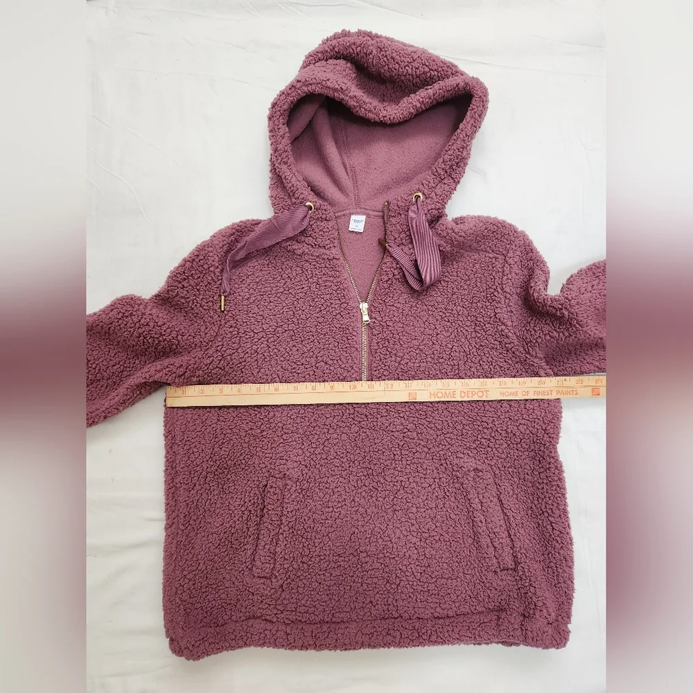Cozy Sherpa Sweatshirt Hoodie/ Perfect Winter Hoodie - Picture 6 of 7